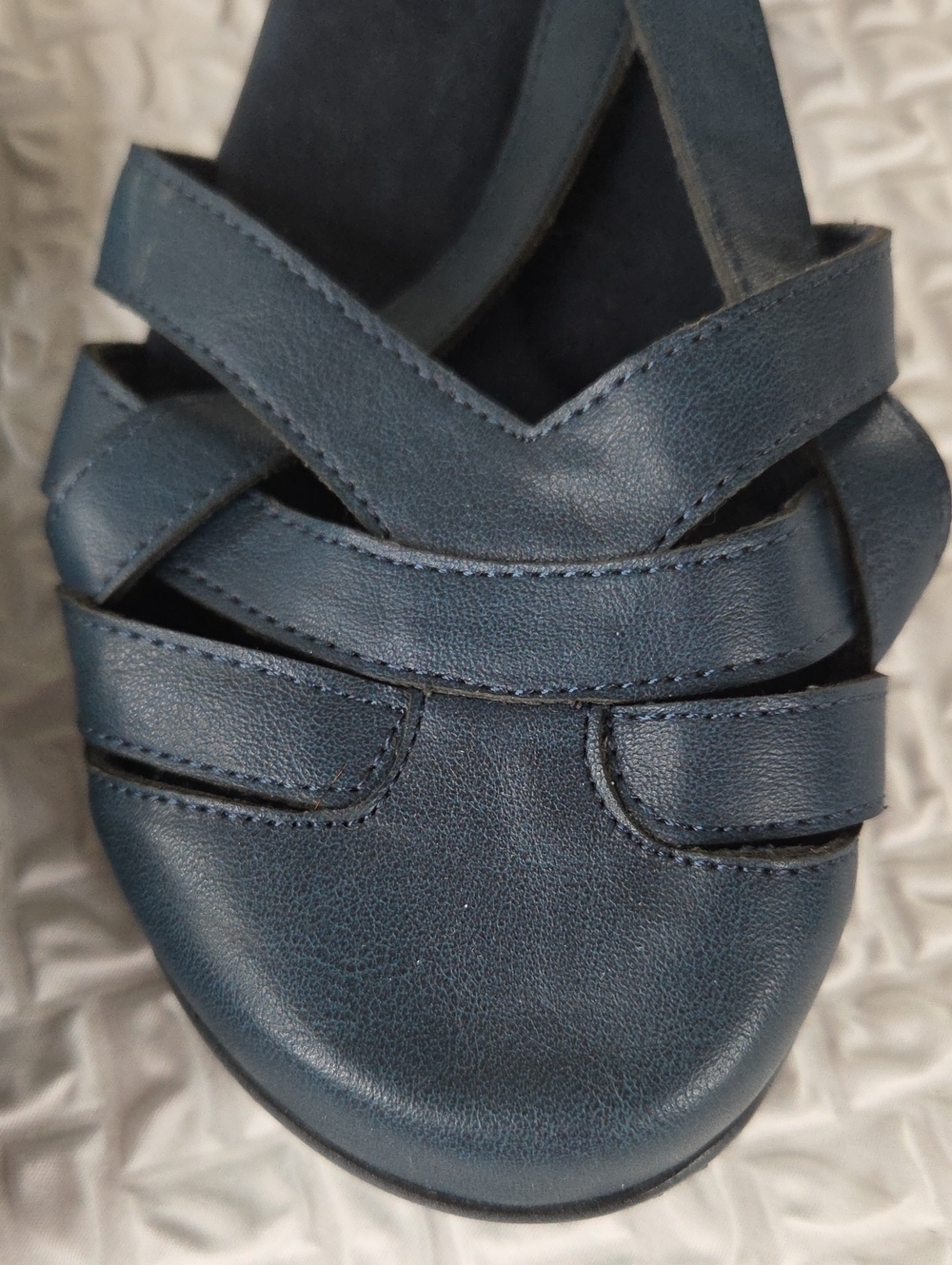 Easy Street Garrett Flats Women’s 9Navy Comfort Sandals - Casual Strappy. - Picture 5 of 10